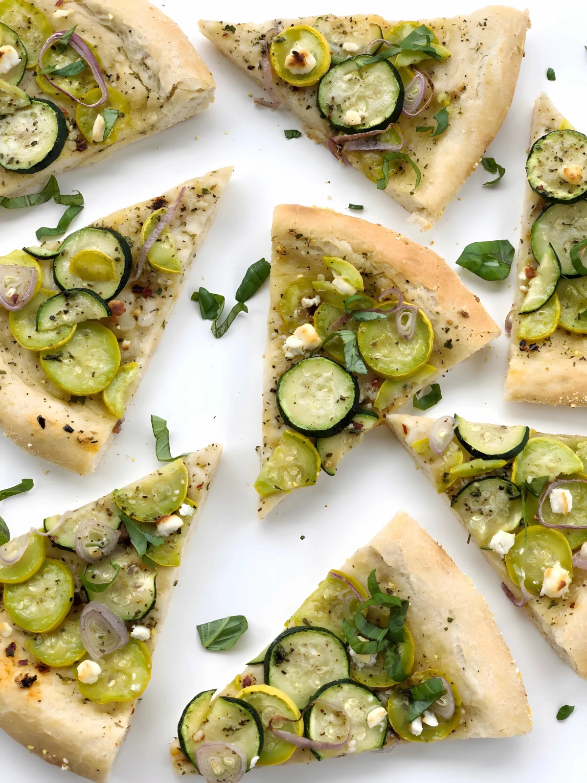 Summer Squash Pizza Recipe (2 pizzas)