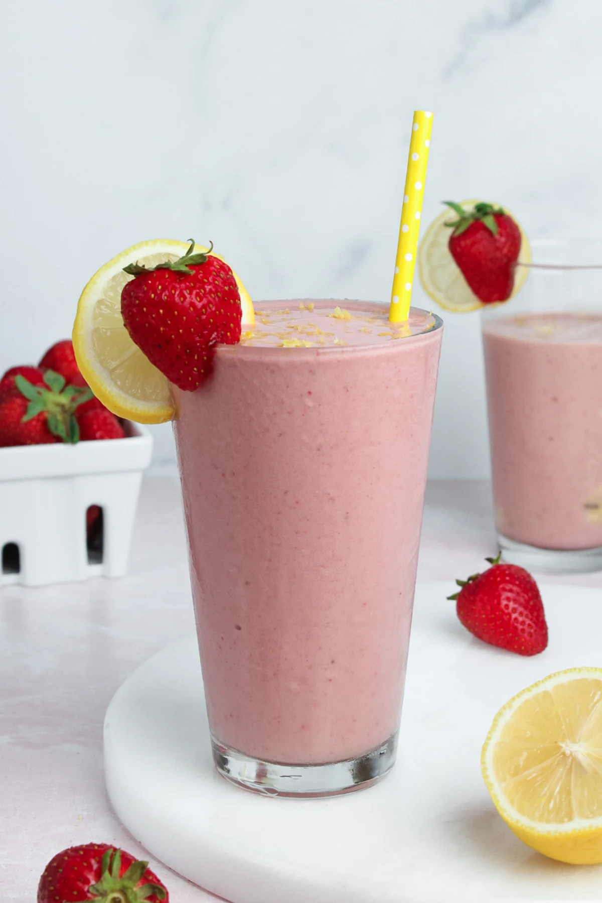 Strawberry Lemonade Protein Smoothie