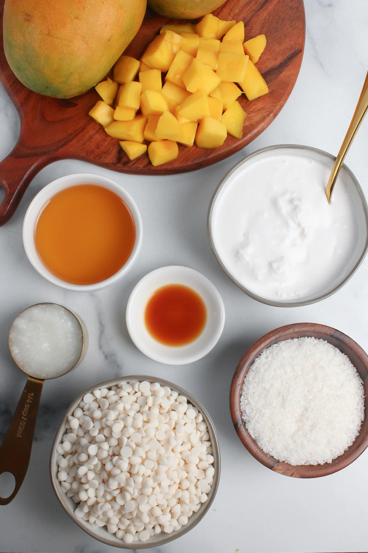 Mango Coconut Vegan Ice Cream Bars