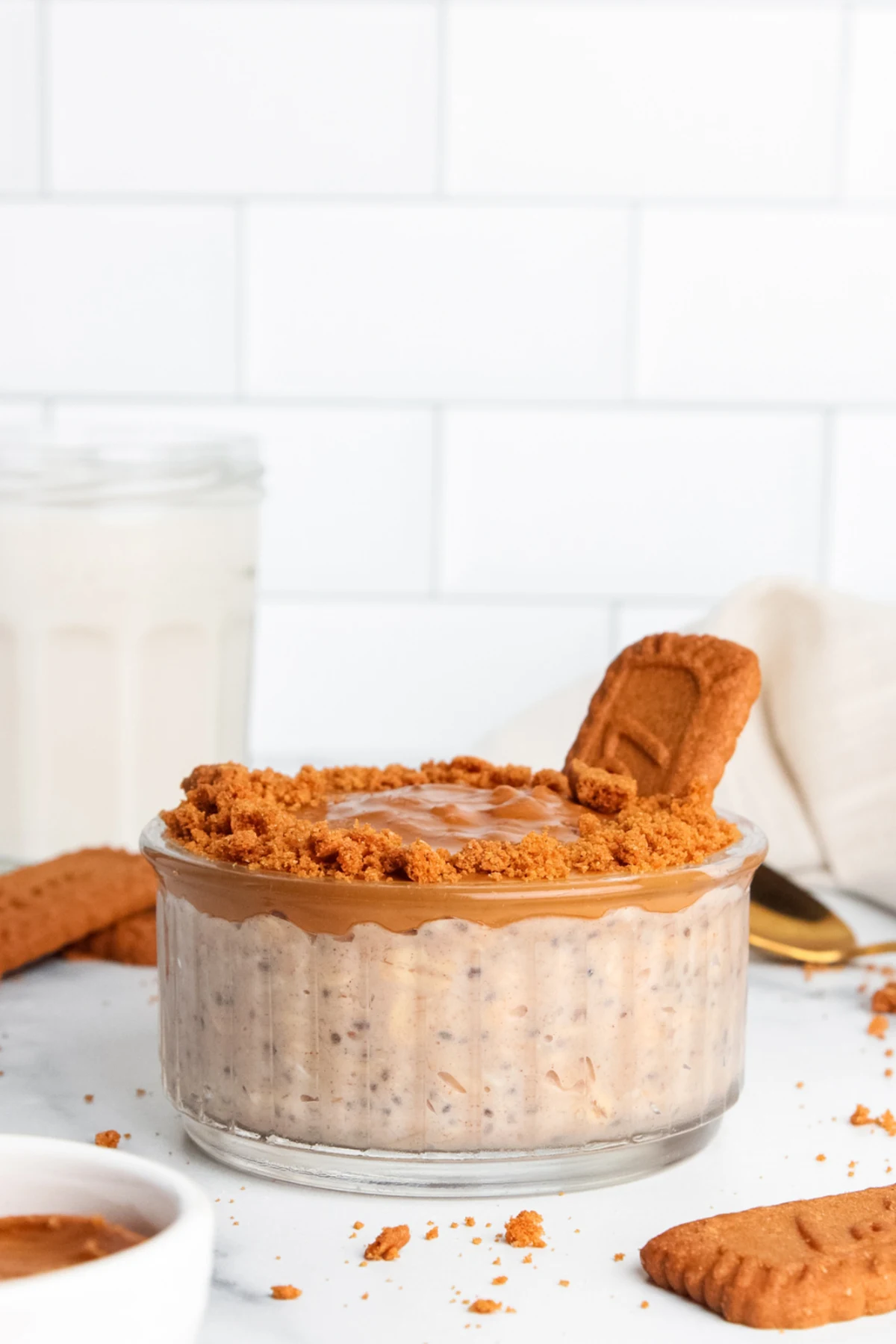 Biscoff Protein Overnight Oats