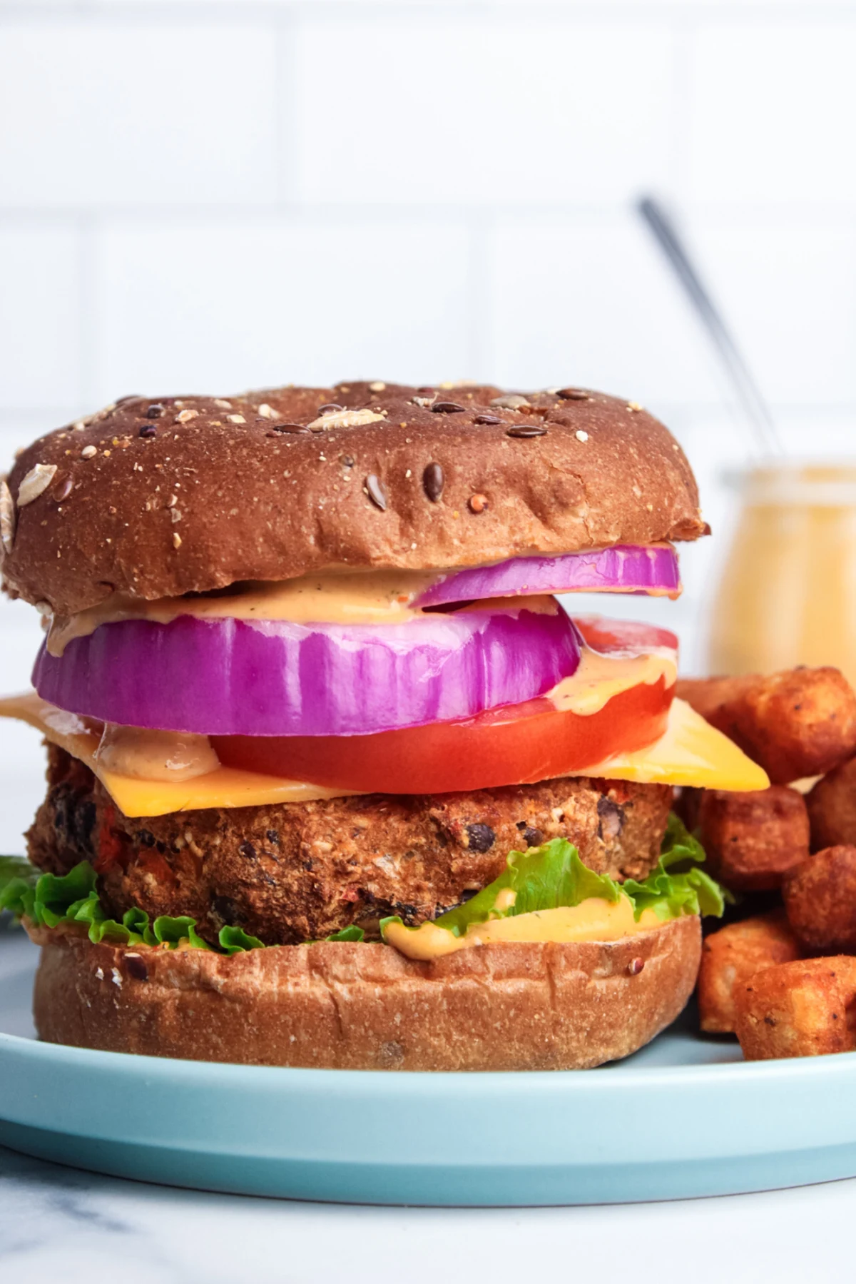 Chipotle Ranch Veggie Burgers