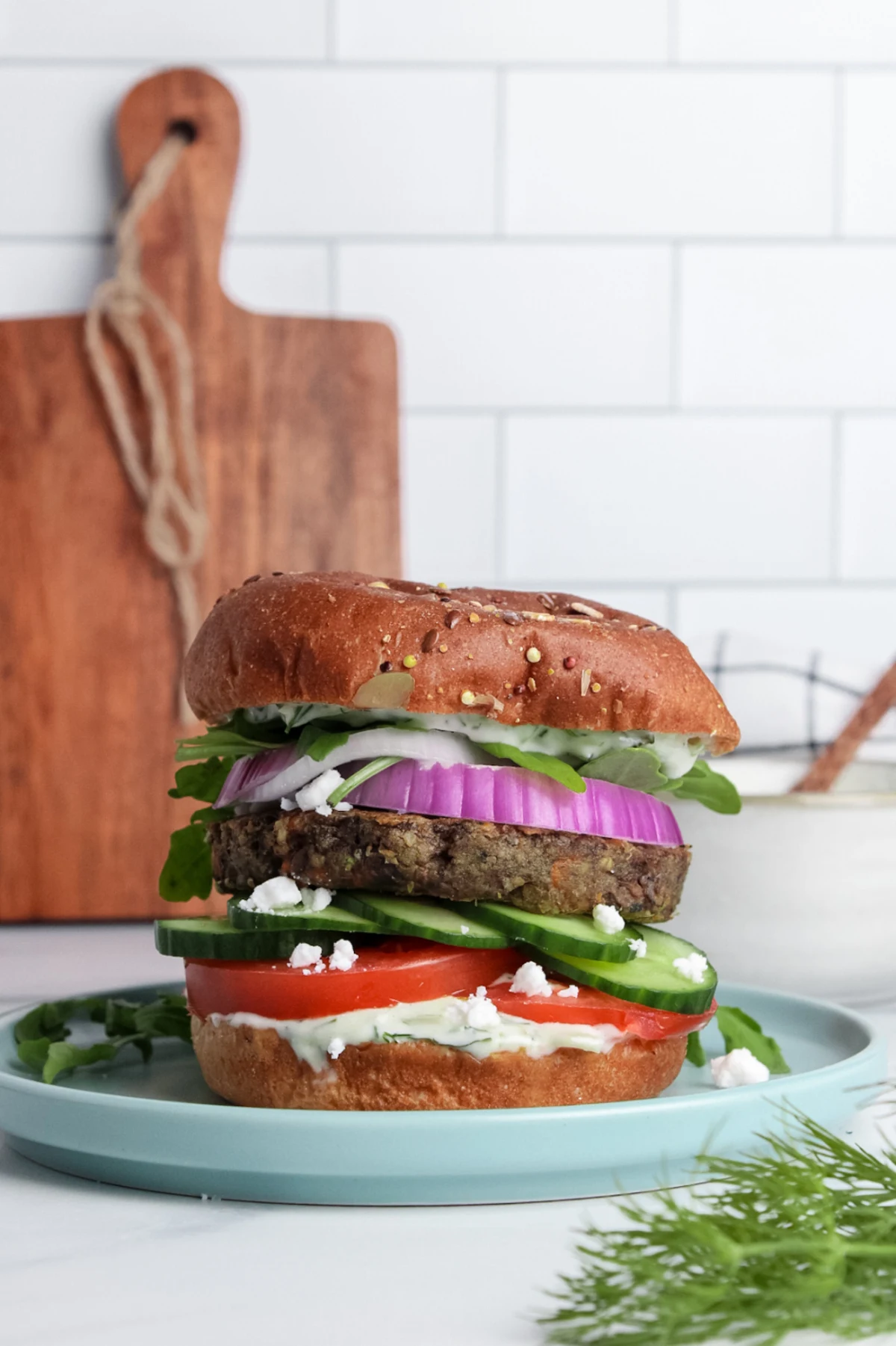 Mediterranean Veggie Burgers