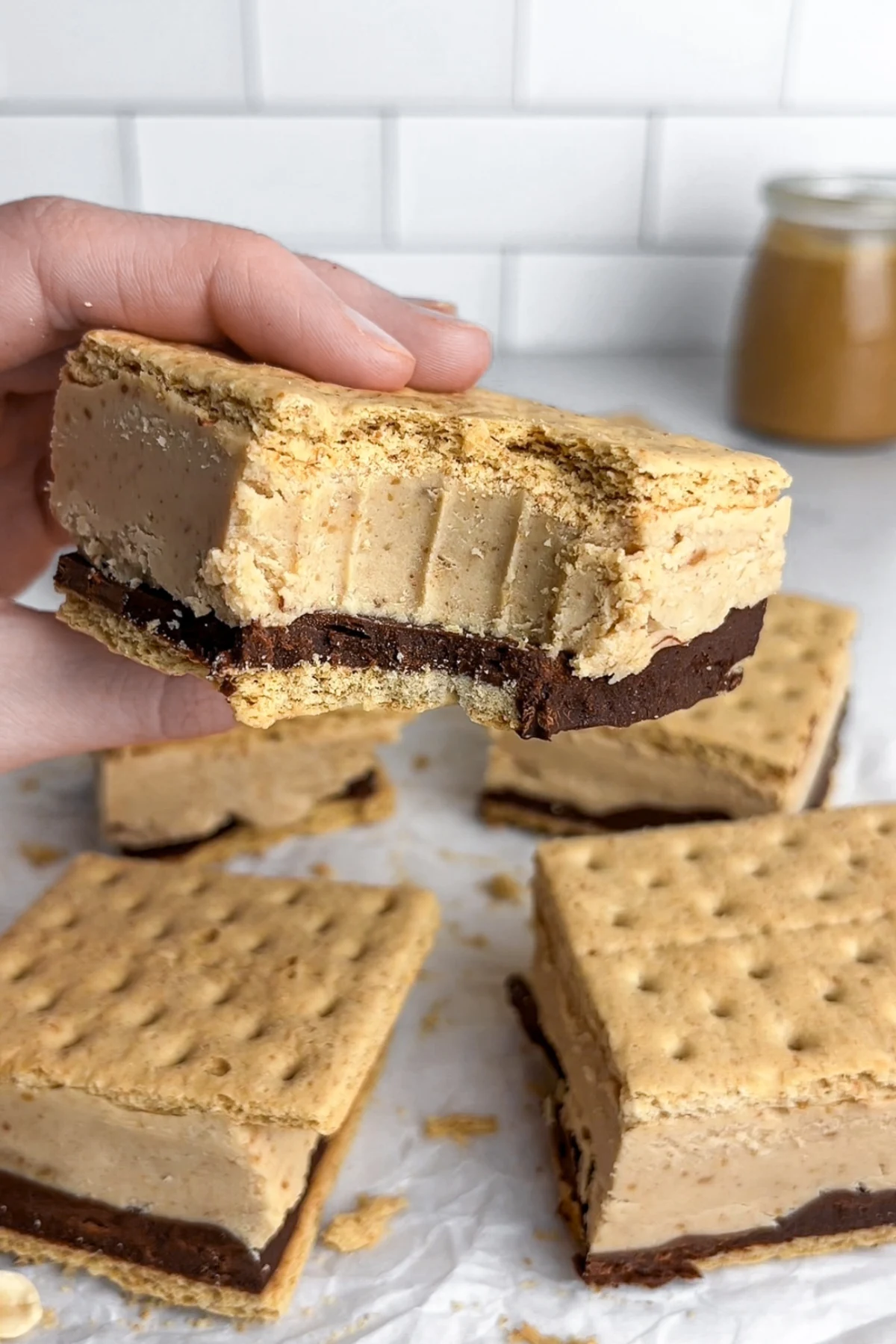 Frozen Peanut Butter S'mores