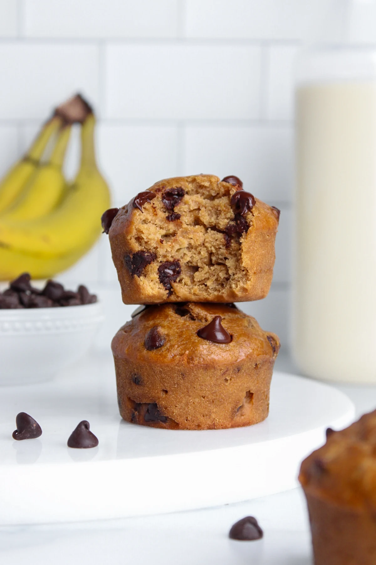 Vegan Banana Chocolate Chip Muffins