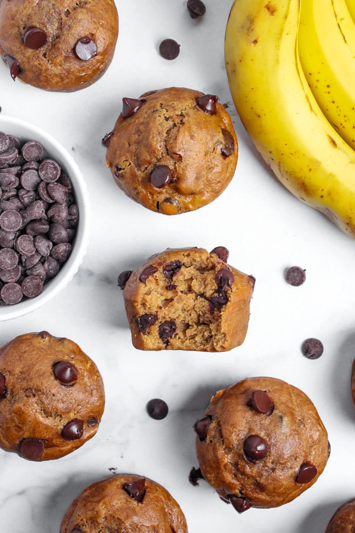 Vegan Banana Chocolate Chip Muffins