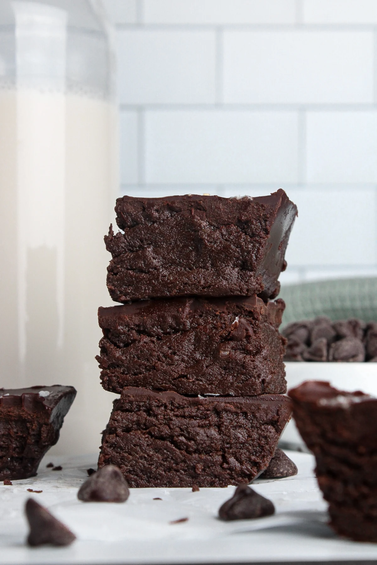 No Bake Protein Brownies