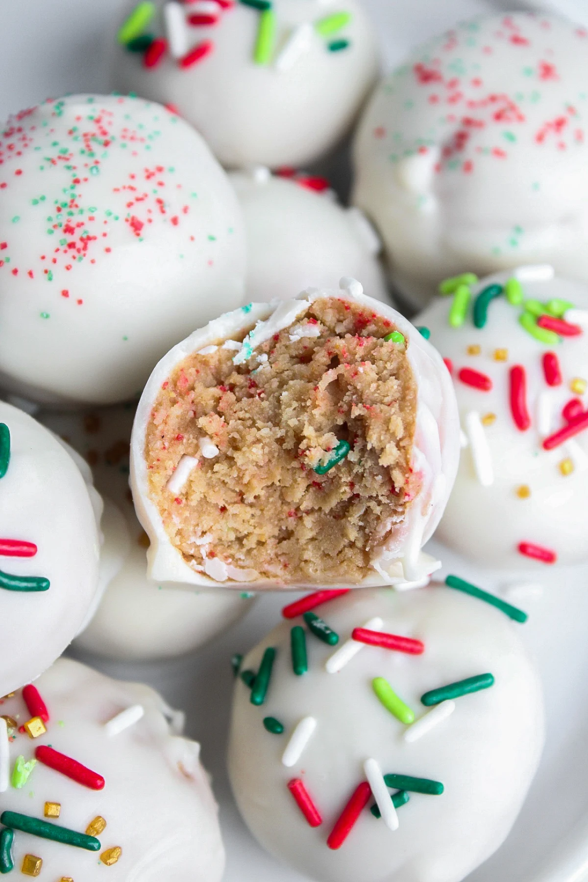 Sugar Cookie Protein Truffles