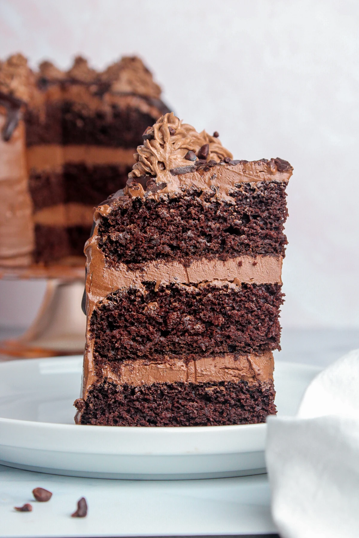 Vegan Triple Chocolate Cake