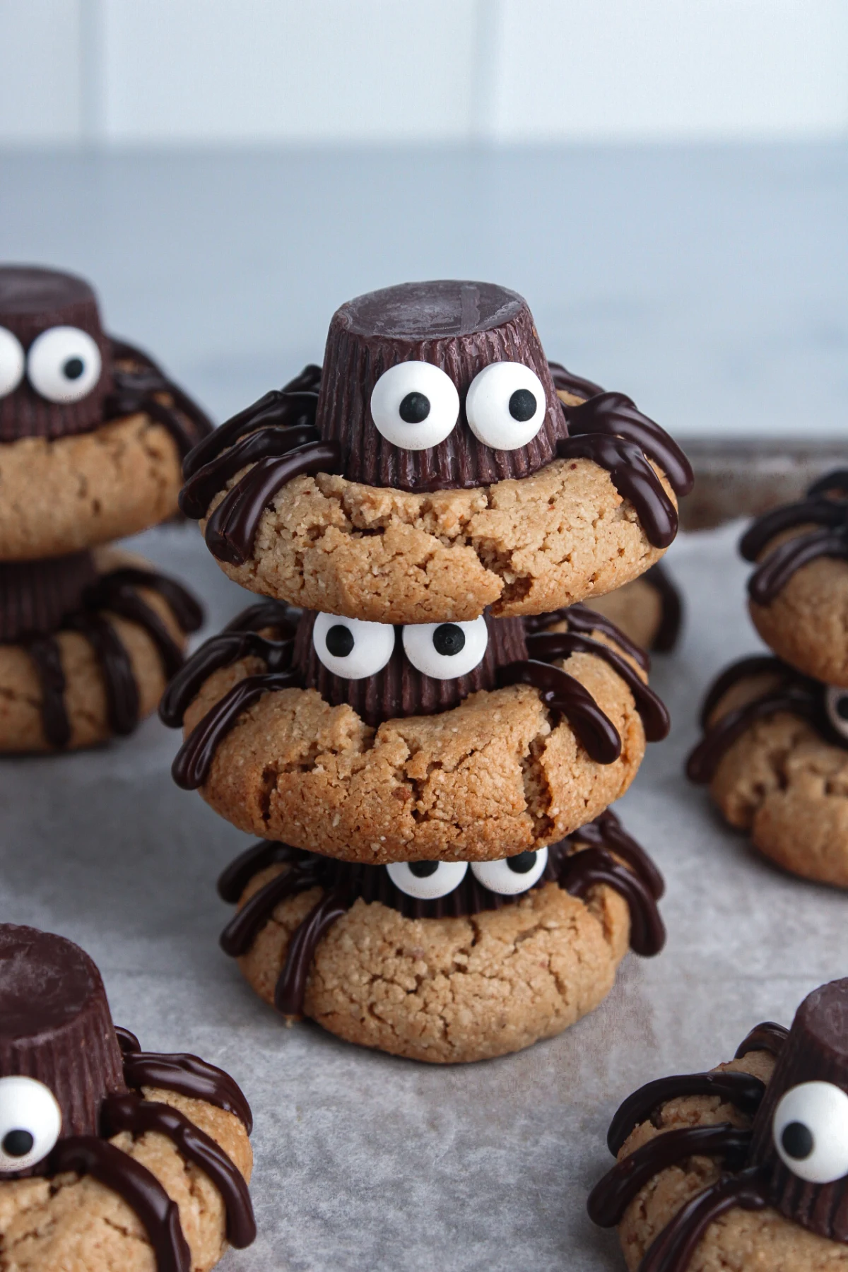 Peanut Butter Spider Cookies (Vegan, Gluten Free)