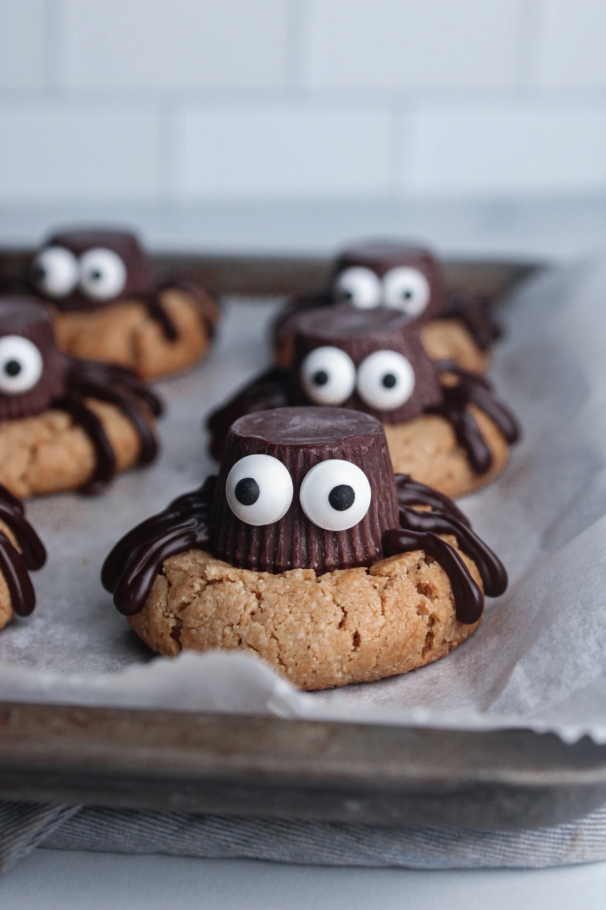 Peanut Butter Spider Cookies (Vegan, Gluten Free)
