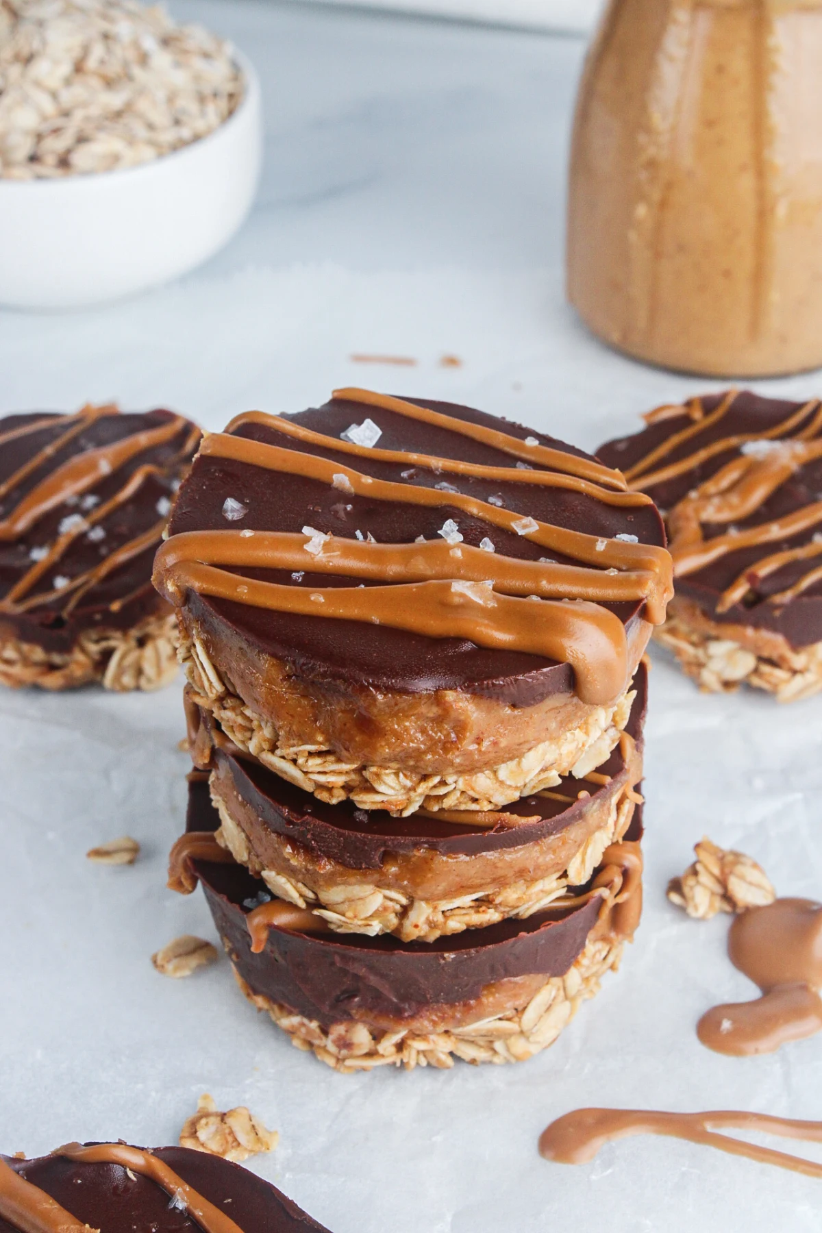 Chocolate Peanut Butter Oat Cups