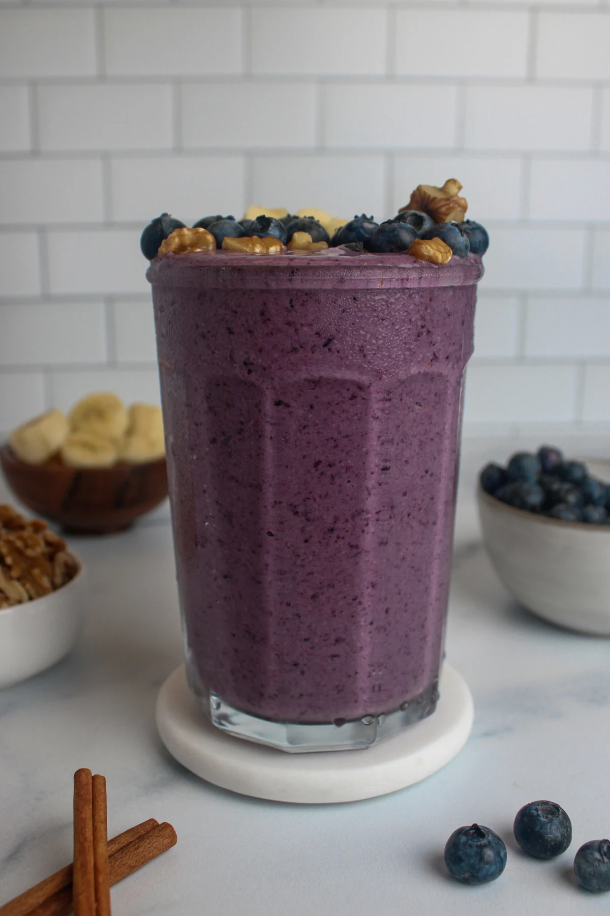 Blueberry Banana Walnut Smoothie