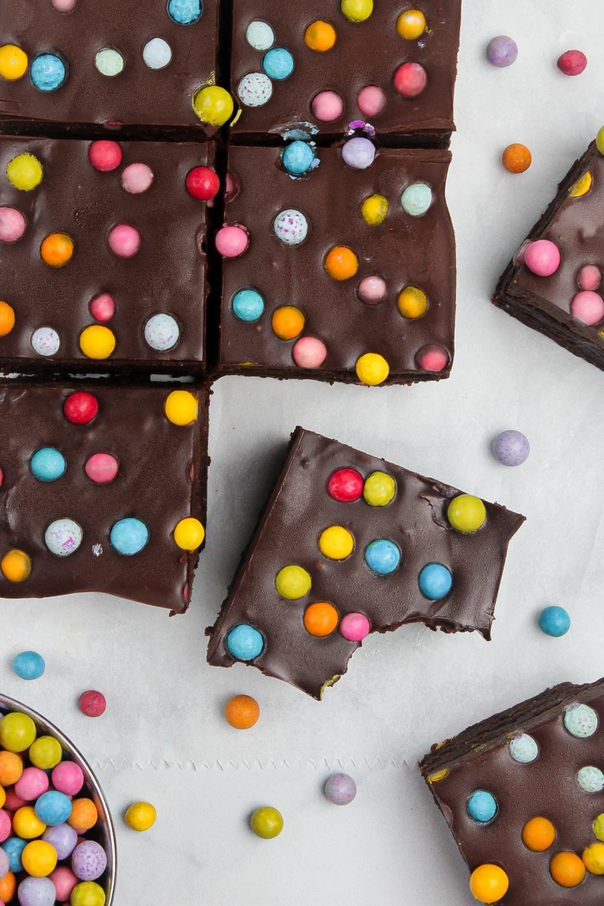 No Bake Protein Cosmic Brownies