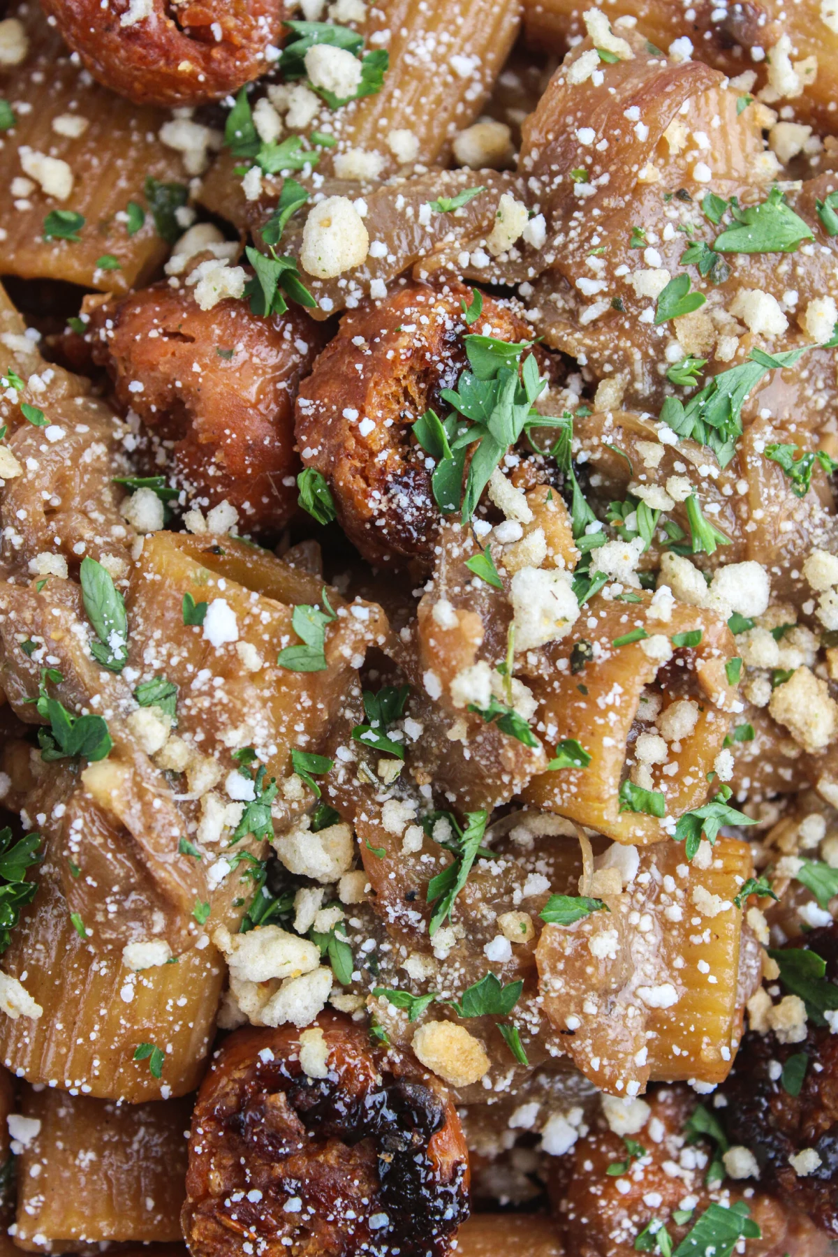 One Pot Vegan French Onion Pasta