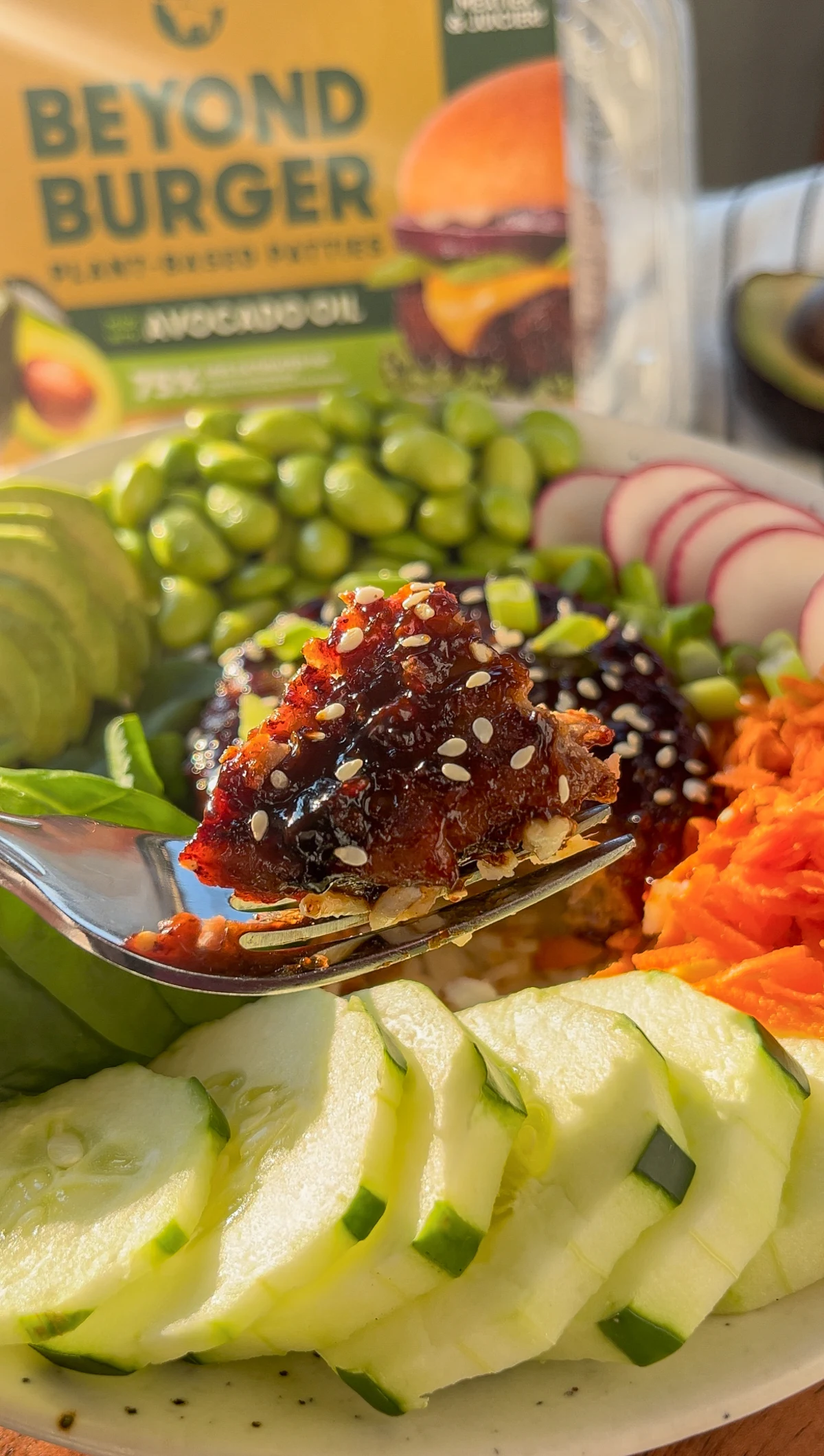 Vegan Teriyaki Burger Bowl