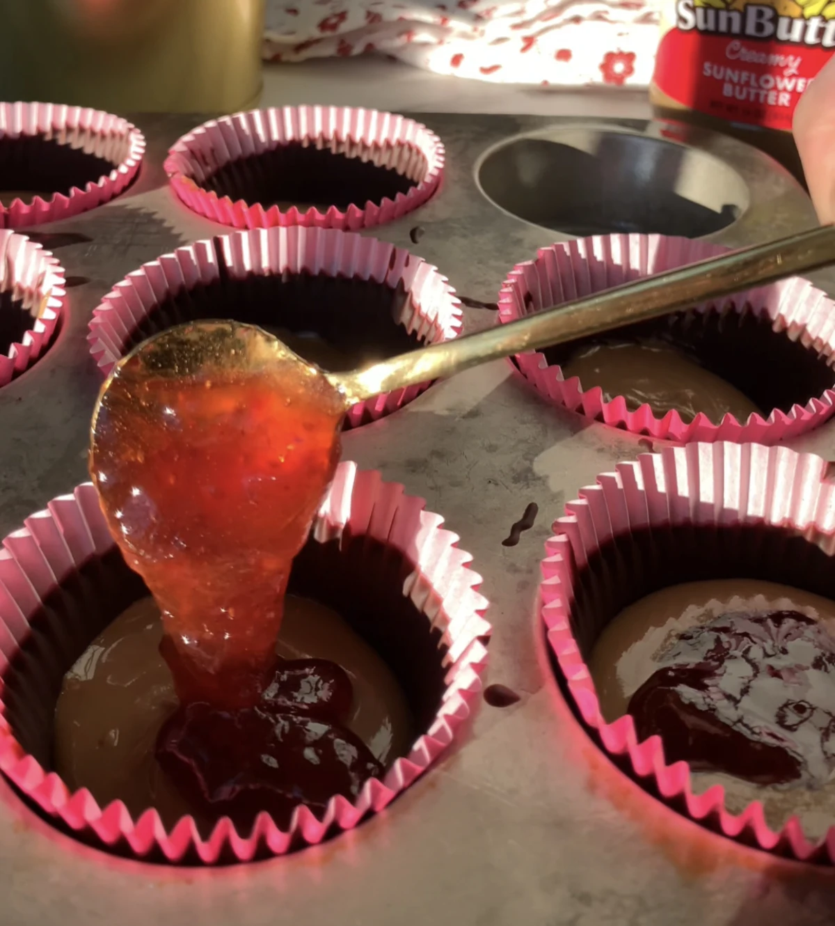 Strawberry Chocolate SunButter Cups
