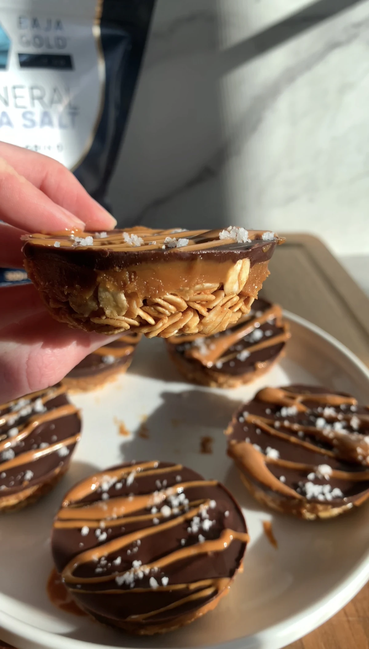Chocolate Peanut Butter Oat Cups