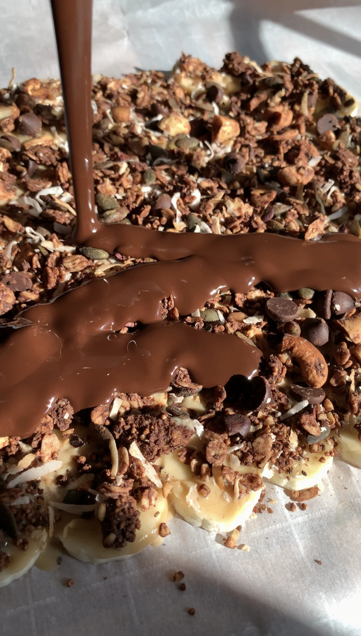 Sesame Granola Banana Bark