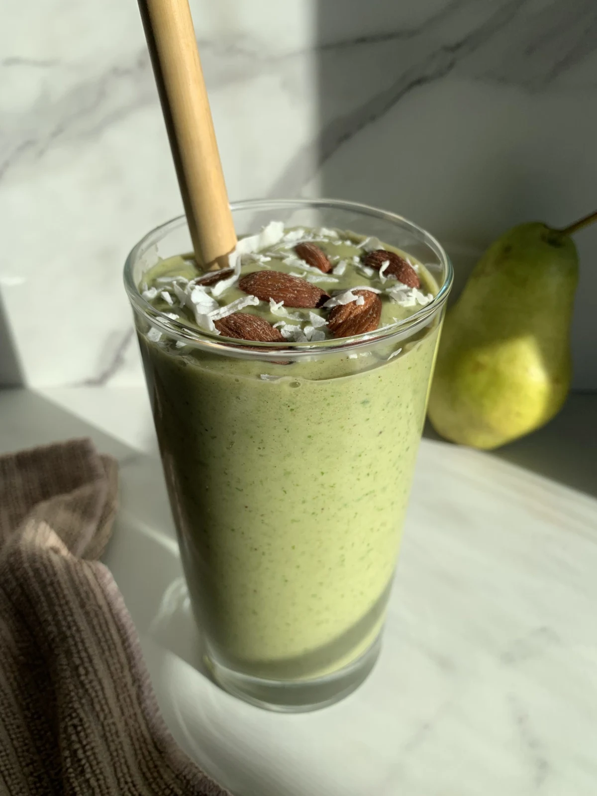 Pear Almond Butter Smoothie