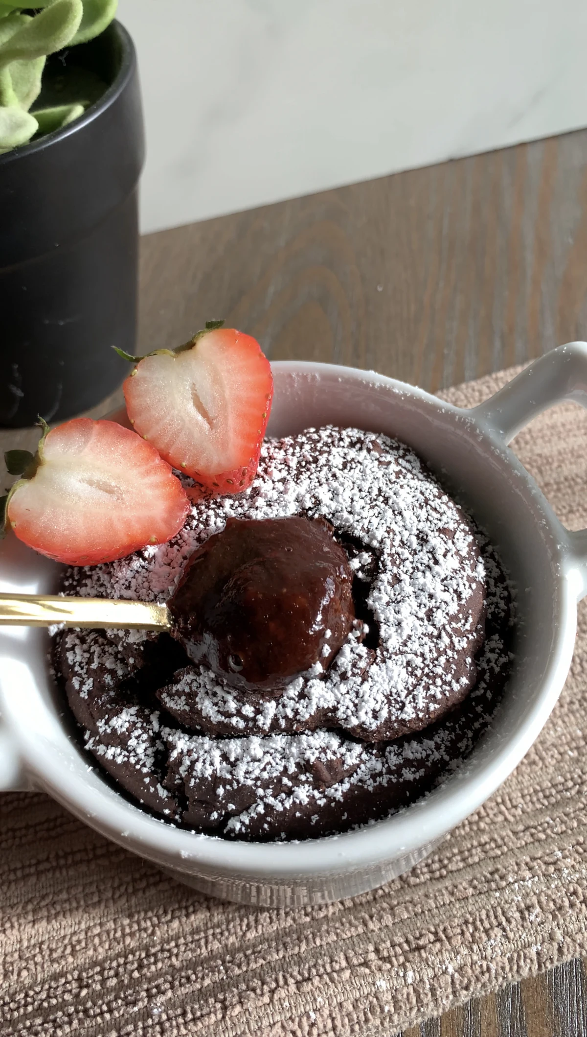 Lava Cake Baked Oats