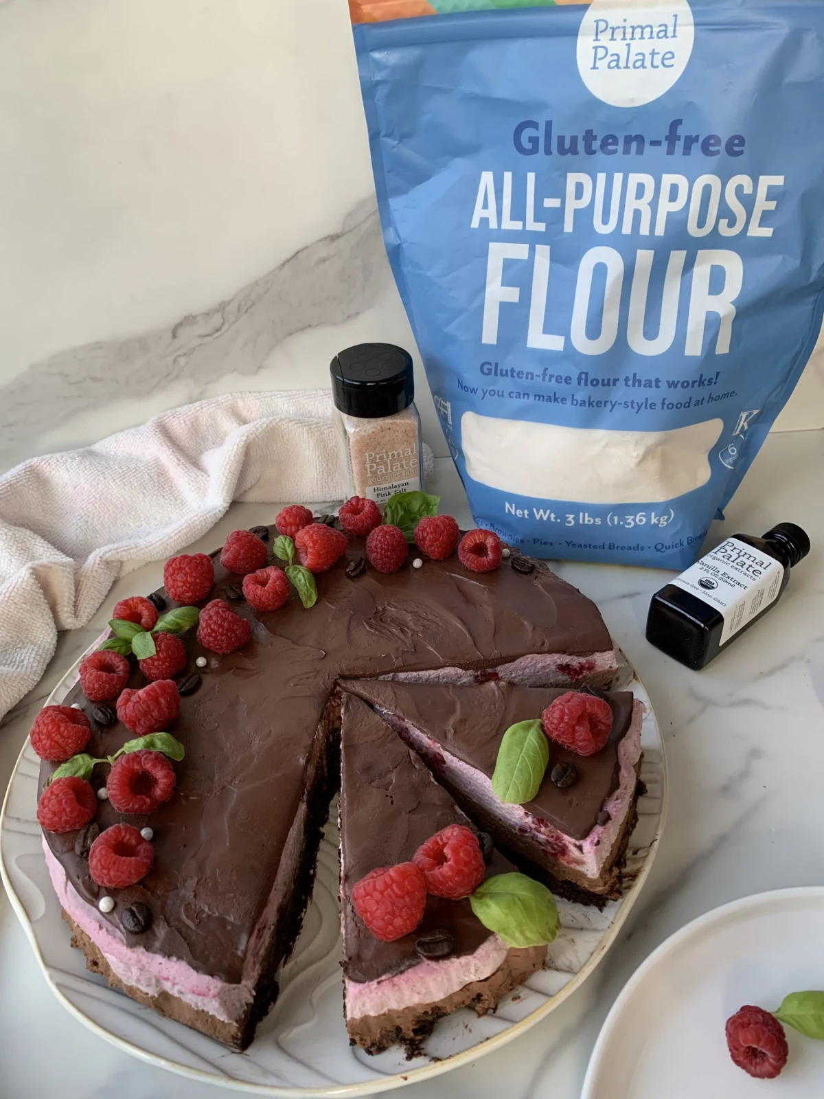 Raspberry Mocha Mousse Cake