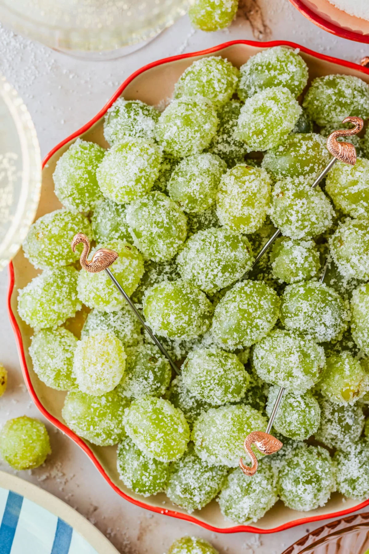 3-Ingredient Sugared Prosecco Grapes