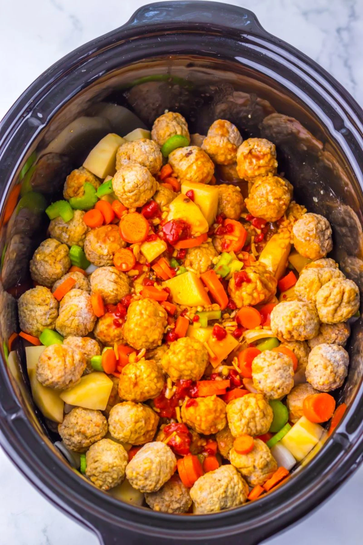 Slow Cooker Meatball Stew Recipe