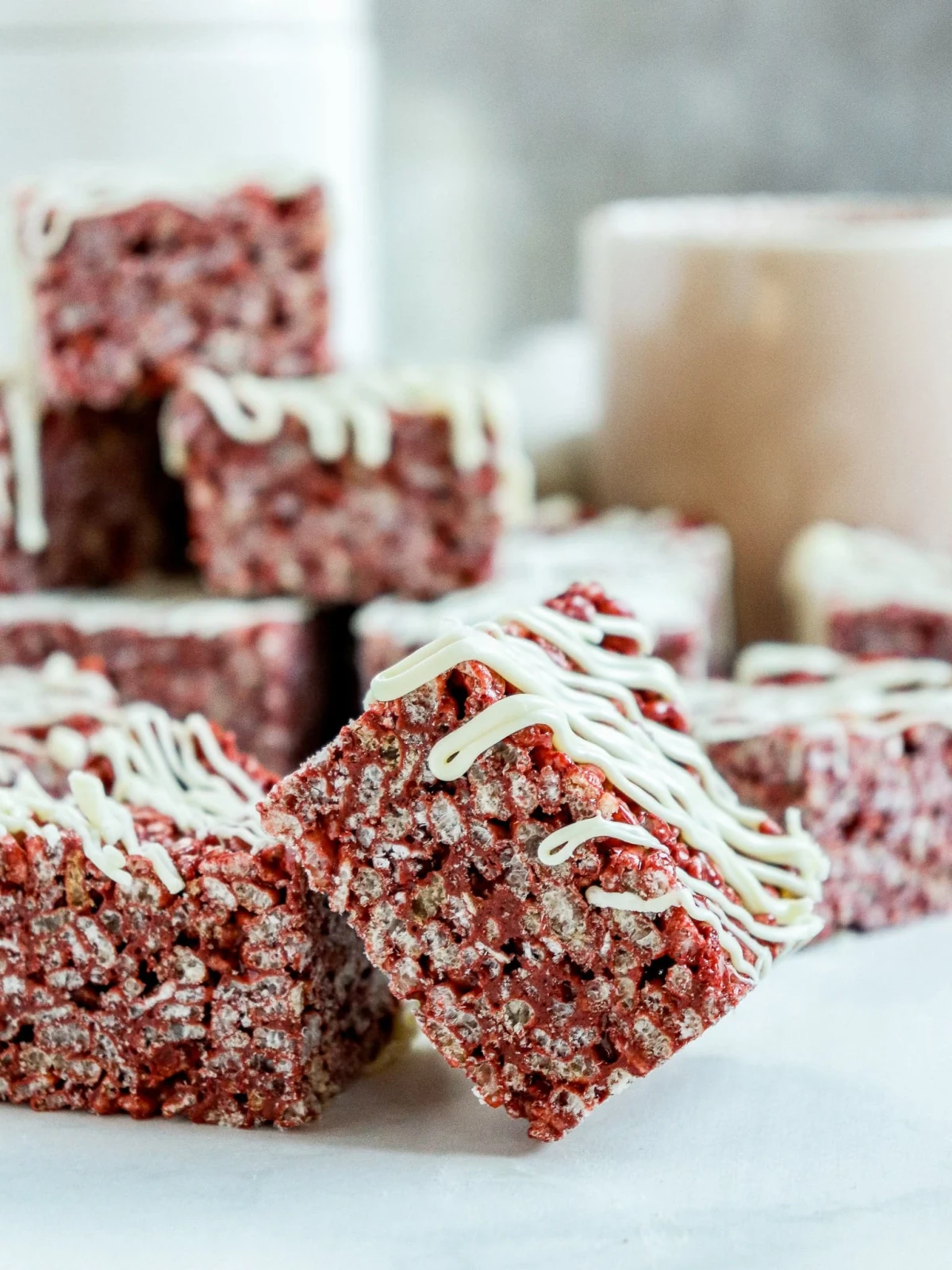 Red Velvet Rice Krispie Treats