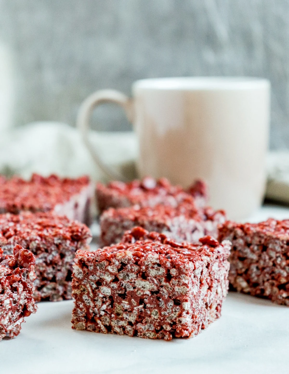 Red Velvet Rice Krispie Treats
