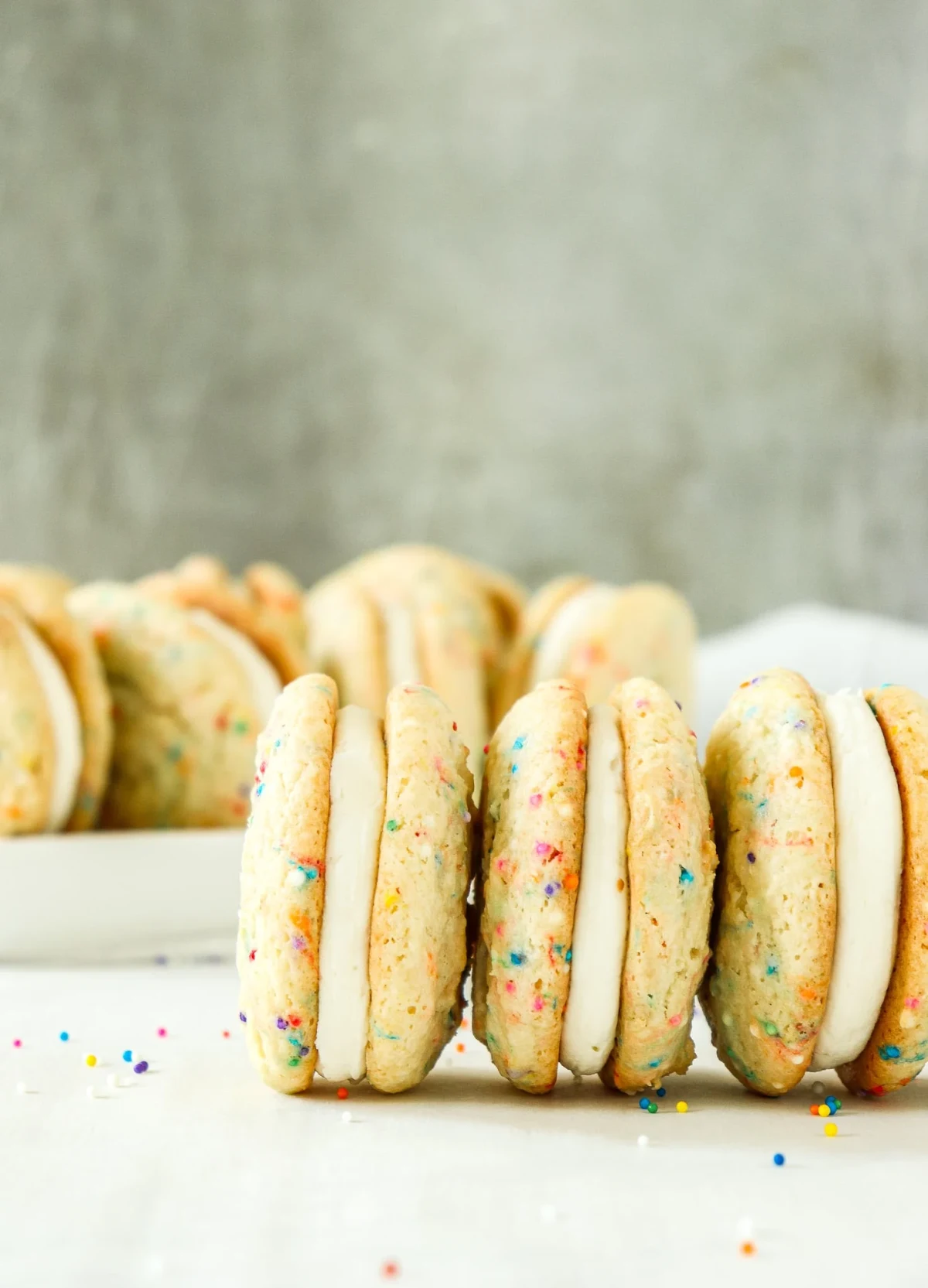 Birthday Cake Sandwich Cookies