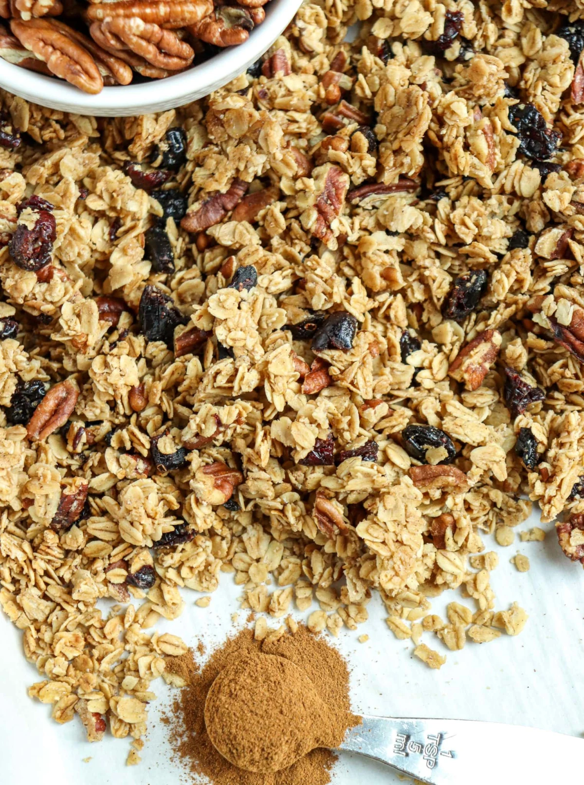 Cinnamon Cranberry Pecan Granola