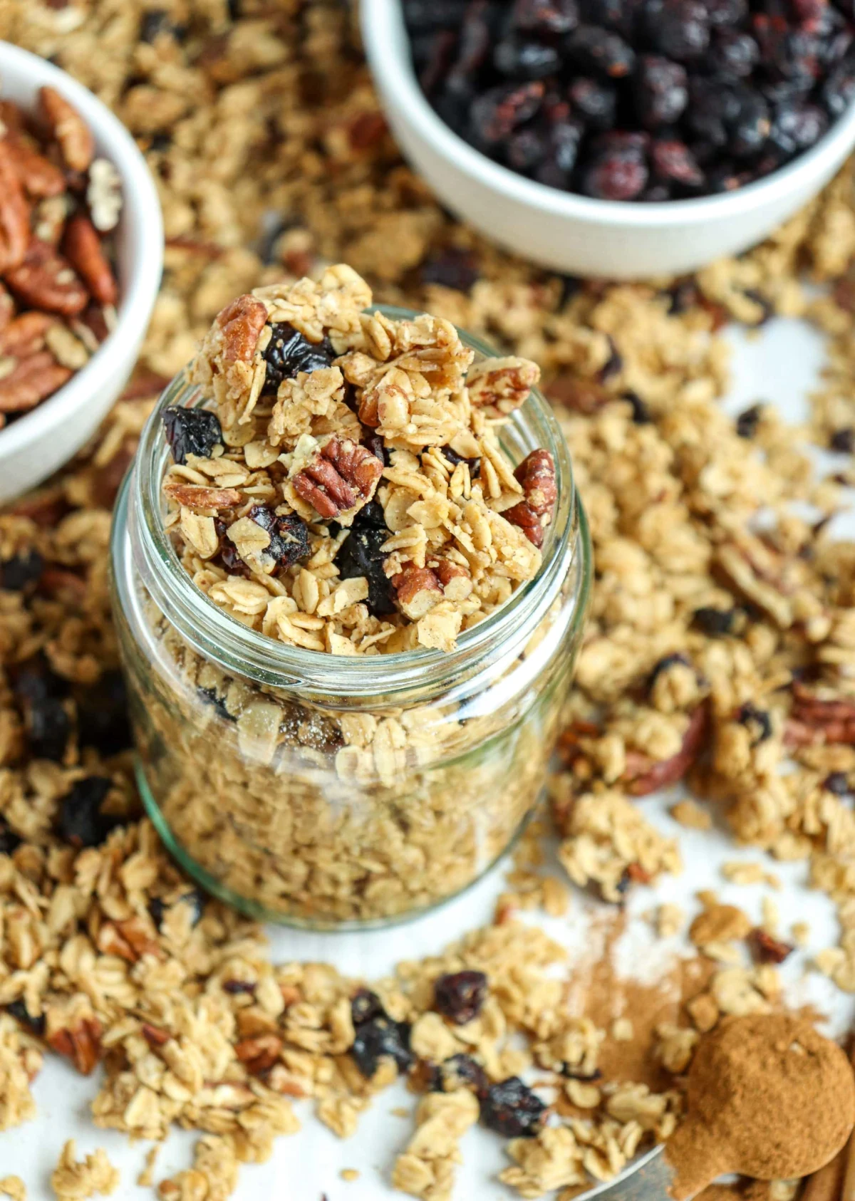 Cinnamon Cranberry Pecan Granola