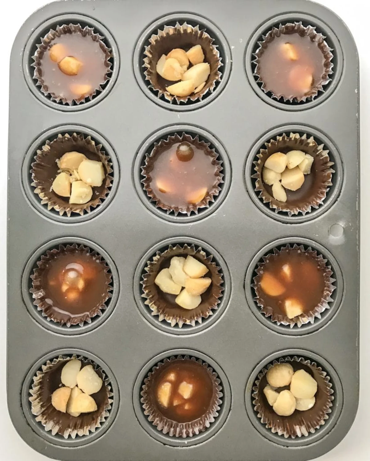 Salted Caramel Macadamia Cups