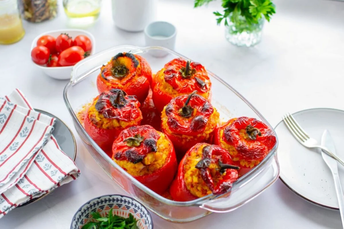 Chicken Stuffed Bell Peppers