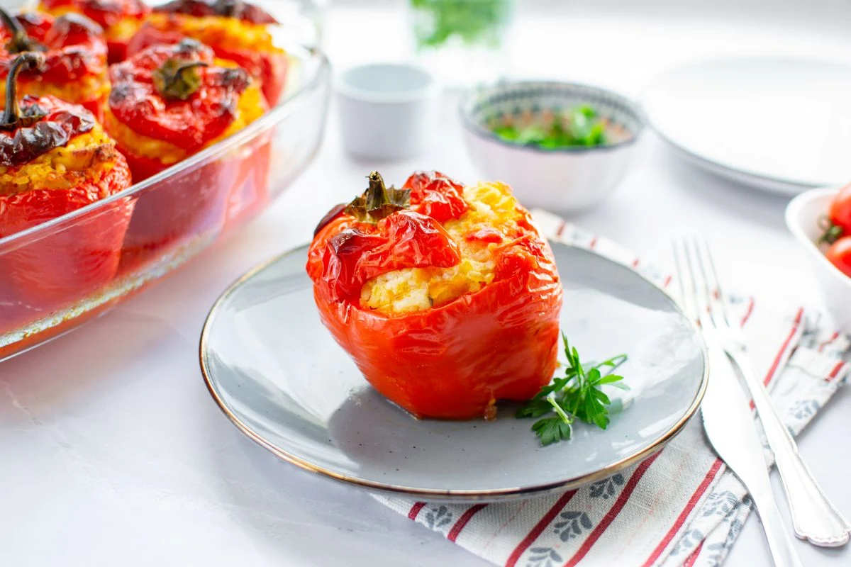 Chicken Stuffed Bell Peppers