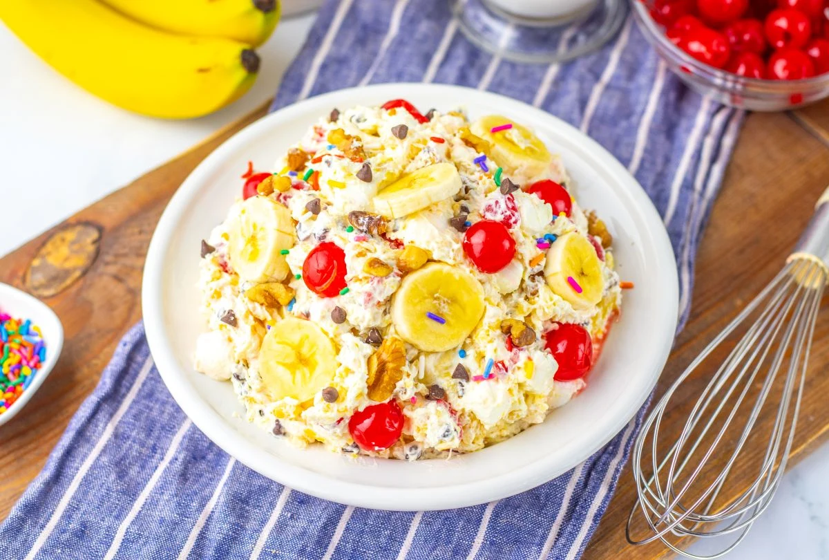 Banana Split Fluff Salad