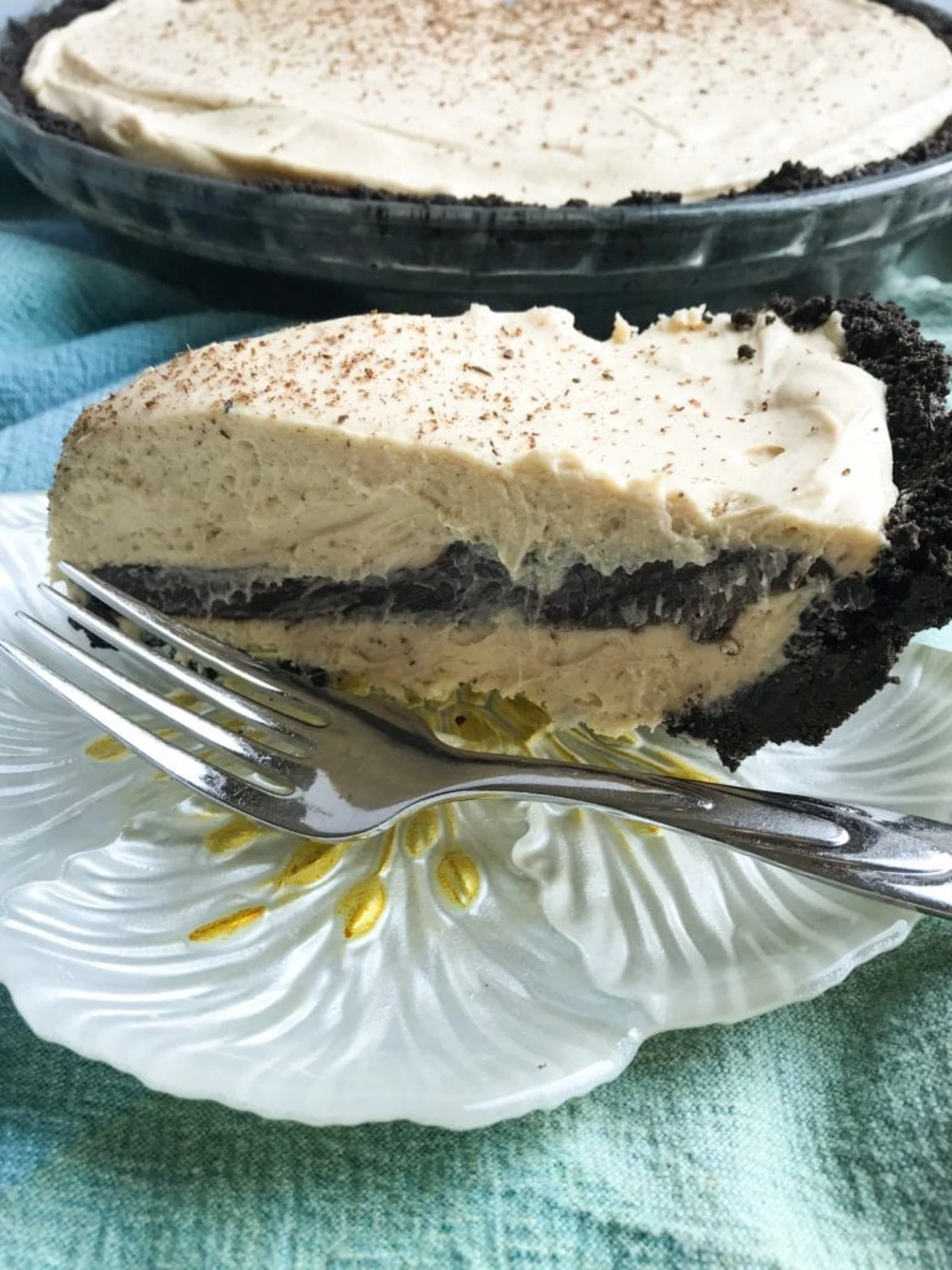 Peanut Butter Fudge Cheesecake Pie
