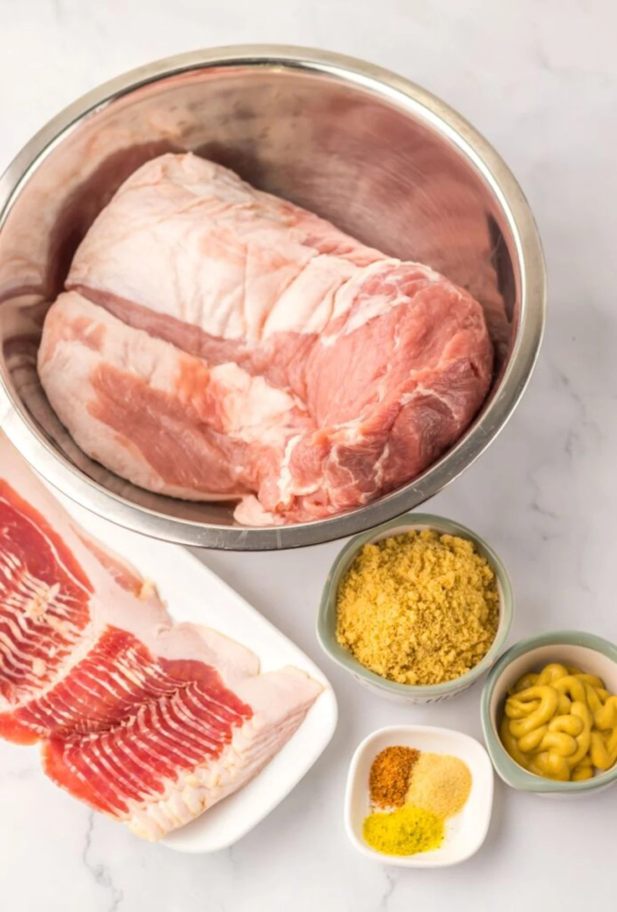 Slow Cooker Bacon Wrapped Pork Loin