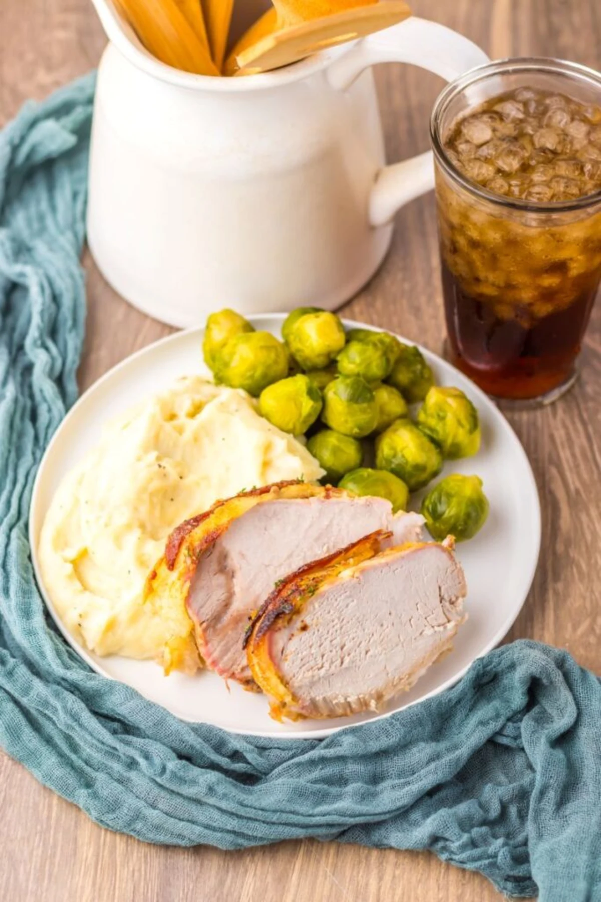 Slow Cooker Bacon Wrapped Pork Loin