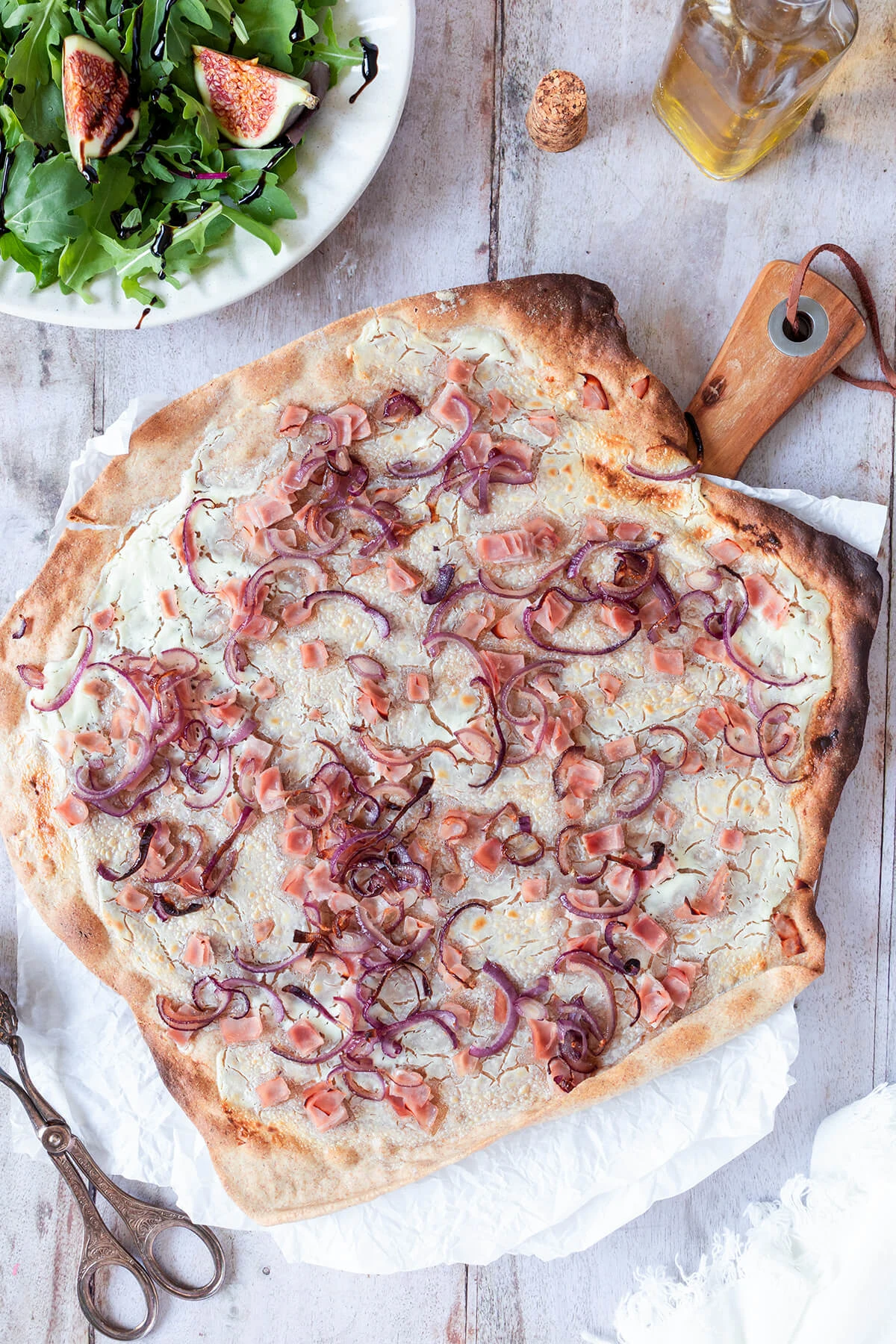 Healthy Whole-Grain Flammkuchen Without Yeast