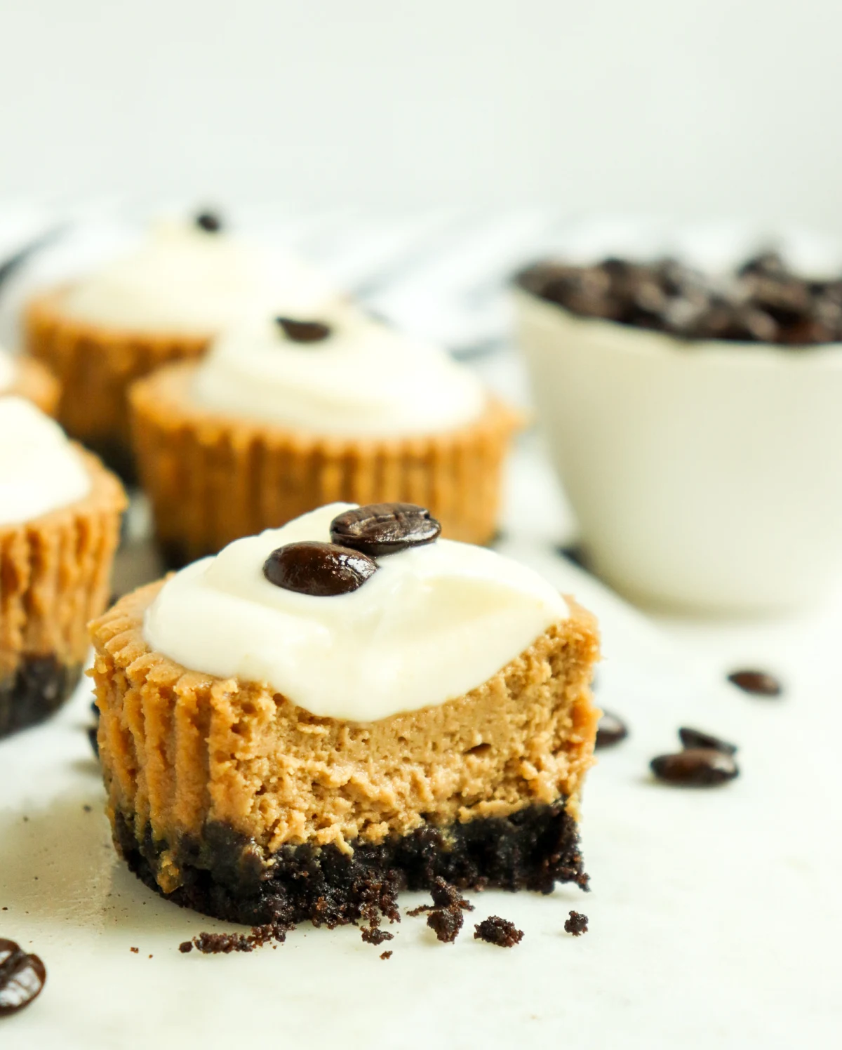 Mini Coffee Cheesecakes