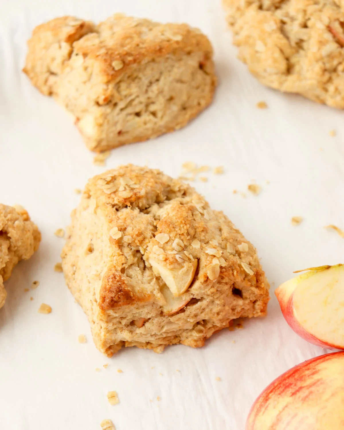 Apple Cinnamon Oatmeal Scones