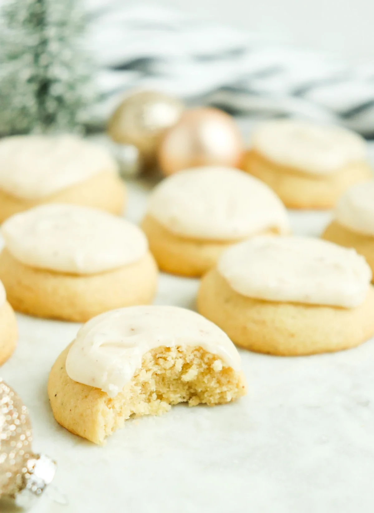 Glazed Eggnog Cookies