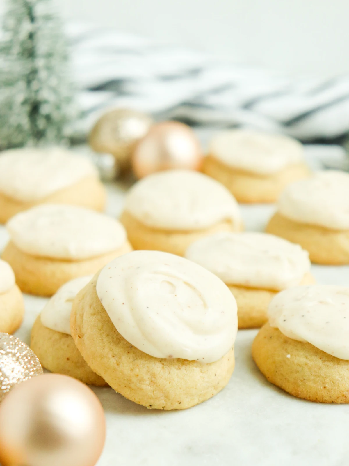 Glazed Eggnog Cookies