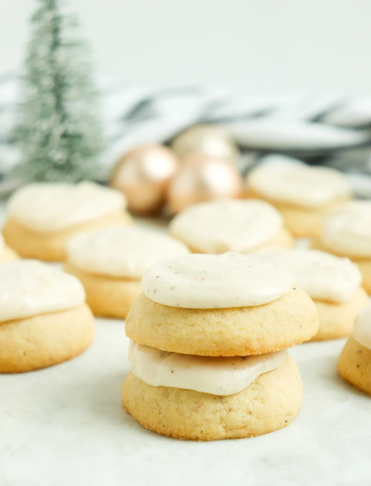 Glazed Eggnog Cookies