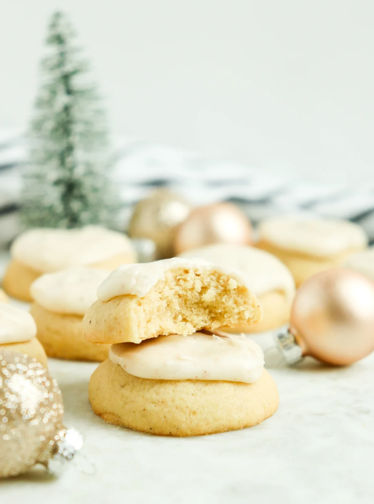 Glazed Eggnog Cookies
