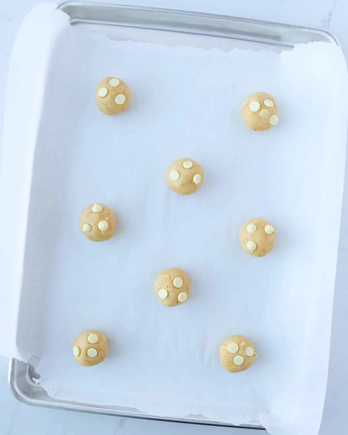 Eggnog White Chocolate Chip Cookies