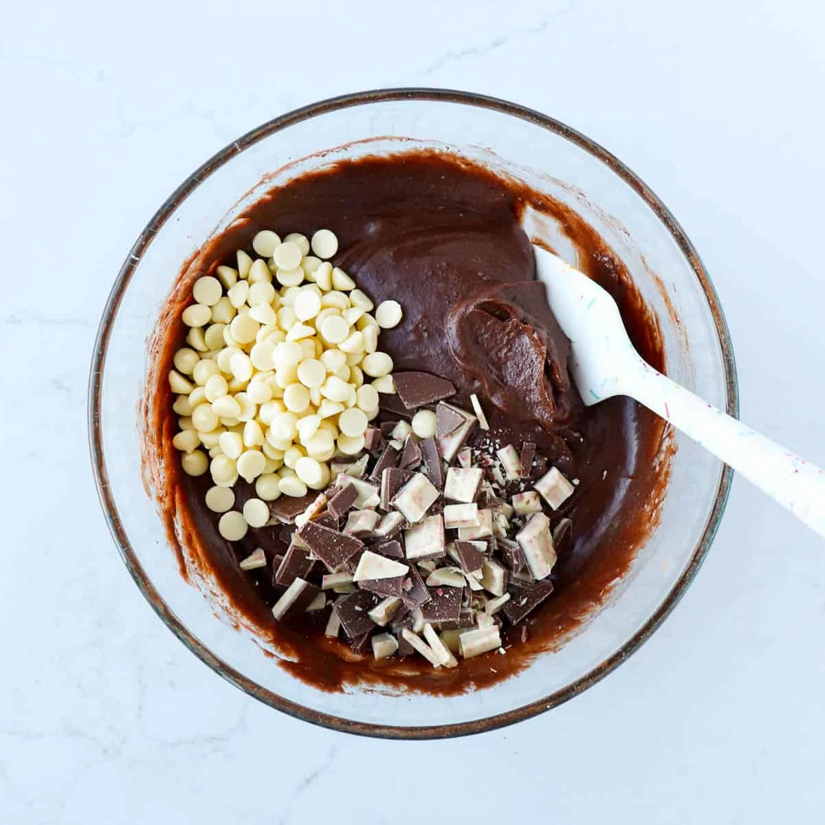 Peppermint Bark Fudge Brownies
