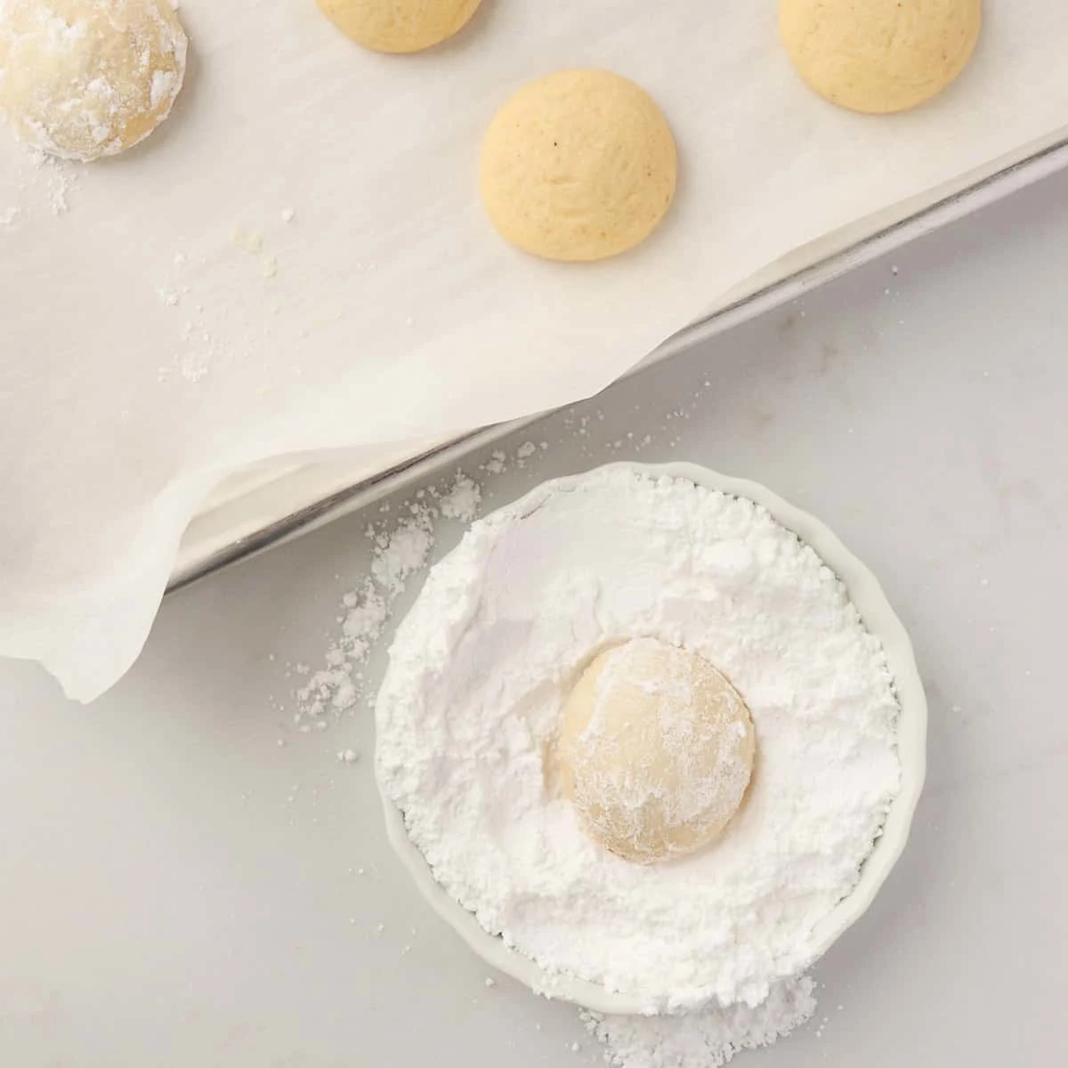 Eggnog Shortbread Cookies