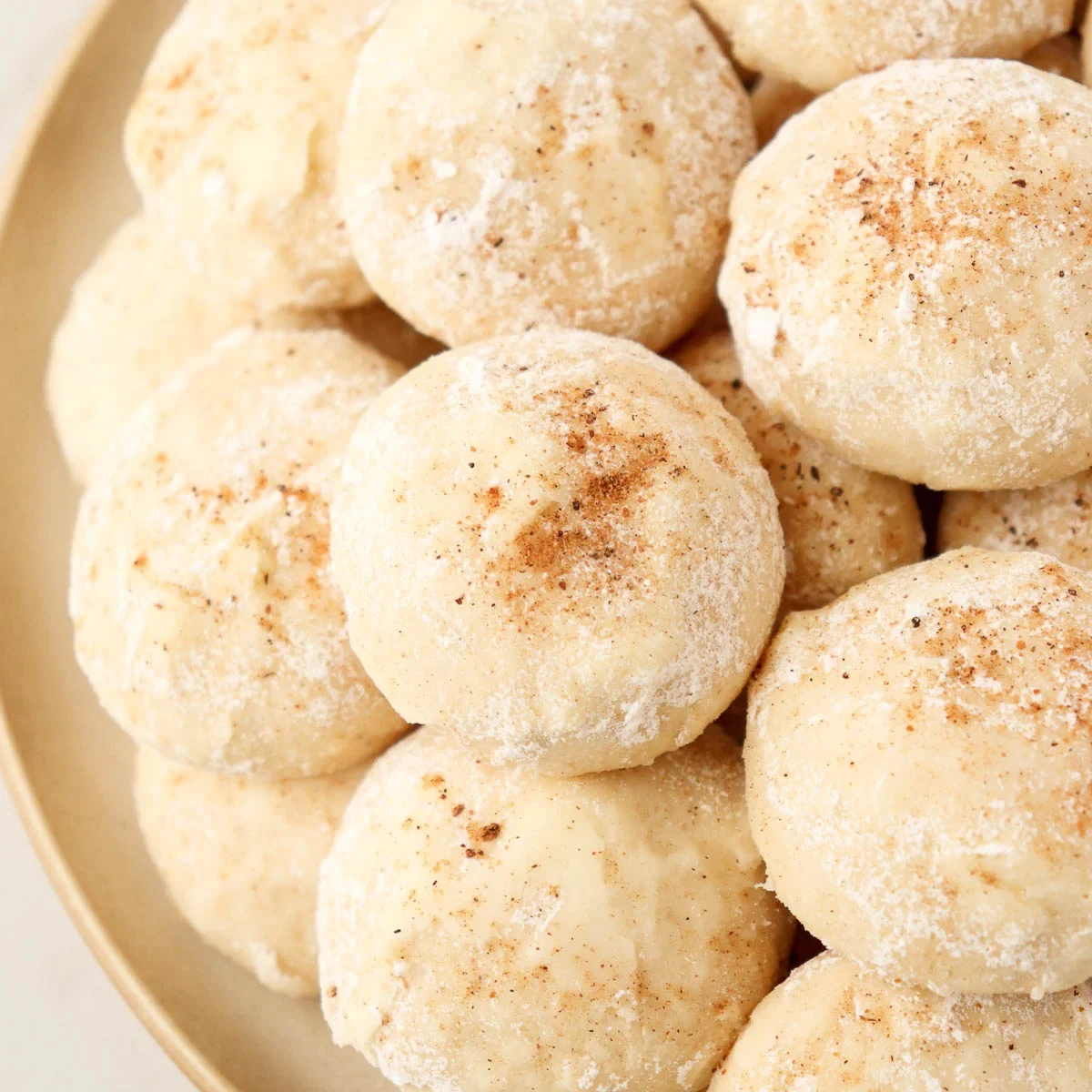 Eggnog Shortbread Cookies